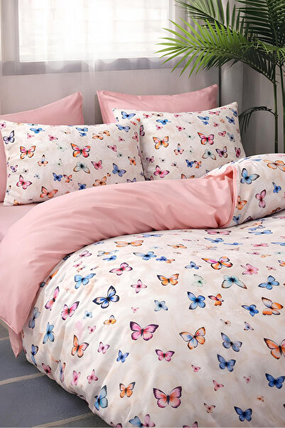 Always Ela Double-Sided Single Duvet Cover Set with Elastic Sheet