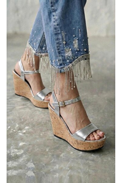 Modanizm Regen Silver Heeled Shoes