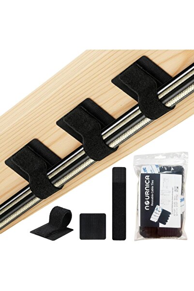 genernic 50 PCS Reusable Self Adhesive Cable Ties – Cable Management Solution...