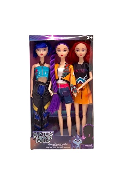 O.M.D K-POP Devil Hunter Girls Doll Set, 3 pieces