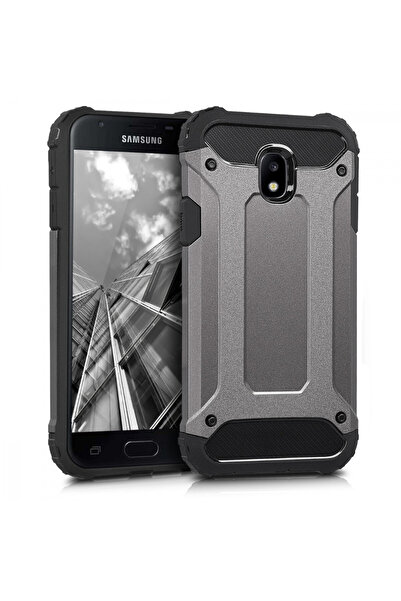KWmobile Case for Samsung Galaxy J3 (2017), Silicone, Gray, 41029.73