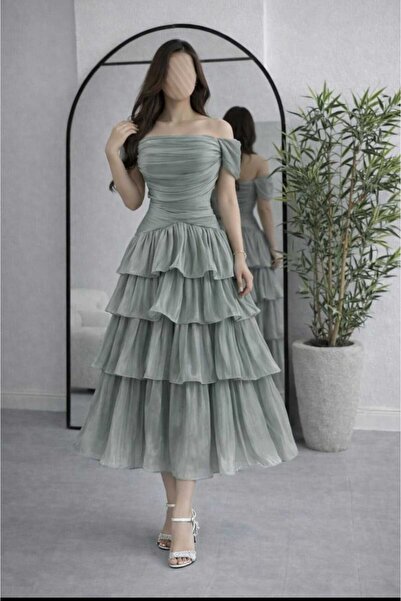 Calissa Store Turquoise layered dress