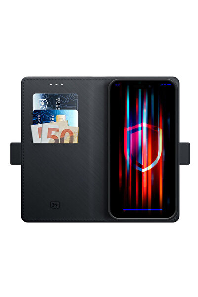 3MK Husă portofel Motorola Edge 60 Pro, neagră