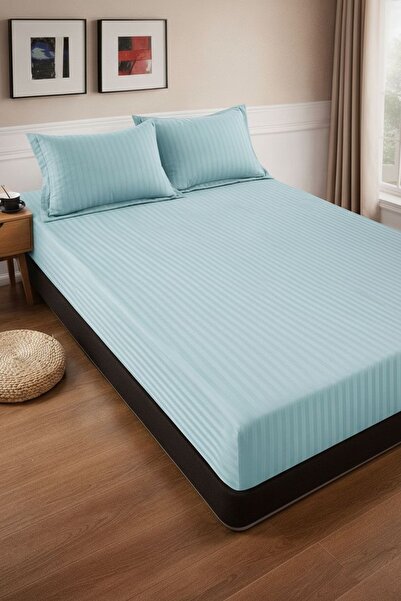 Casa Pucioasa Bed cover with elastic + 2 pillowcases, 180x200 cm, cotton dama...