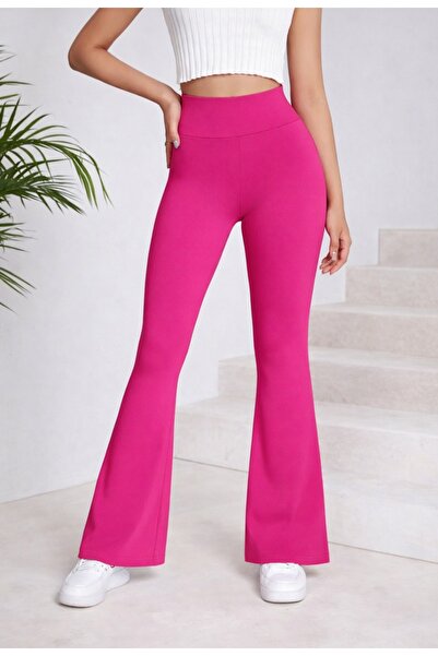 MAROVOAY Kız çocuğu İspanyol paça tayt pantolon