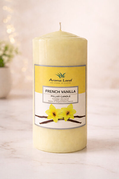 Aroma Land Festive Scented Candle, Large Cylinder, Vanilla, 55h