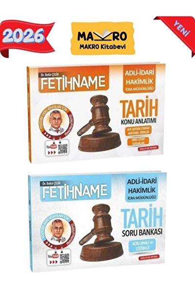 Makro Kitabevi Yayınları Fetihname Hakimlik İcra Müdürlüğü Tarih Konu Anlatım...