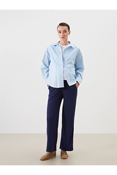 LC Waikiki Textured Maternity Pants with Abdominal Panel