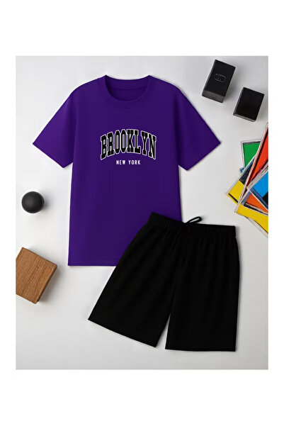 COMANCHERO Unisex Brooklyn Printed T-Shirt and Shorts Set