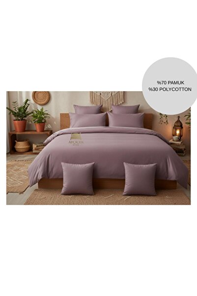 ayçiçek home Single Bedding Set 100/200 Fitted Sheet Quilt Size 140/210 Custo...