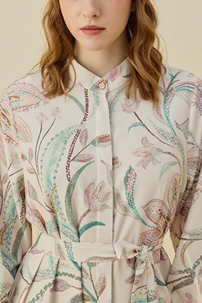 Merwish Floral Summer Dress 1776 Powder