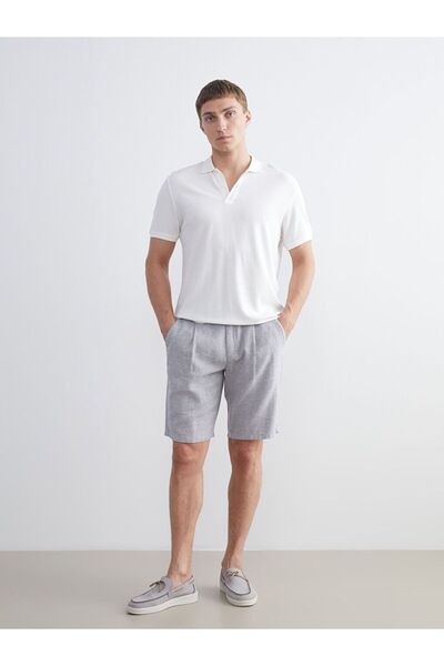 LC Waikiki Standard Fit Linen Blended Men's Shorts