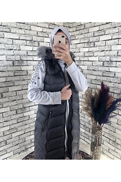 MODELİSA PELUŞLU FERMUARLI ŞİŞME YELEK