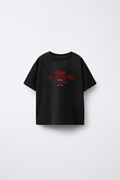 AYDESİGN Tricou negru pentru copii și adulți, cu imprimeu Stray Kids The Domi...