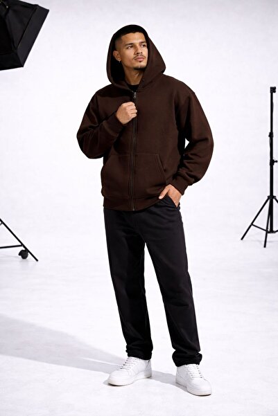 Karatopak Φούτερ με κουκούλα και φερμουάρ / Ζακέτα