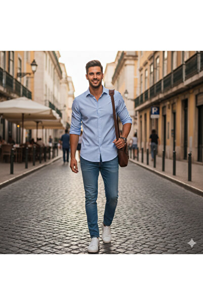 Fine Touch Premium Men's Cotton Shirt – Sweat-Resistant Fabric