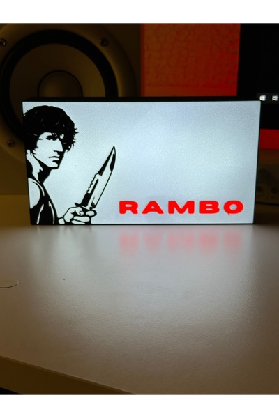 Gişe Arts Masa Lambası - Rambo Adaptörlü Dekoratif & Hediyelik Lamba