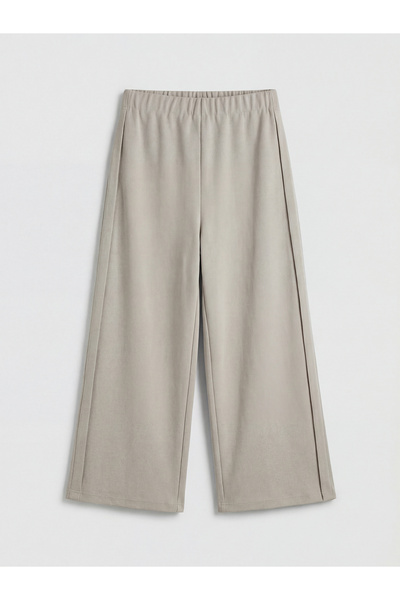 LC Waikiki Beige Easy-To-Wear Men's Sweatpants with Velcro Straps