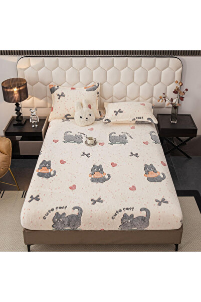 FIONNA.RO Cocolino Stretchy Pillowcase and Pillowcases - Kittens and Hearts