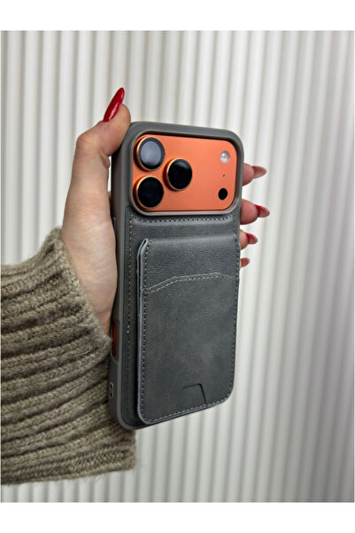 FABRON Leather - iPhone 17 Pro Uyumlu MagSafe Özellikli Darbeye Dayanıklı Cüz...