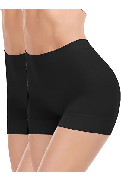 OEM Women's short elastic sports tights, black, 2 pieces S