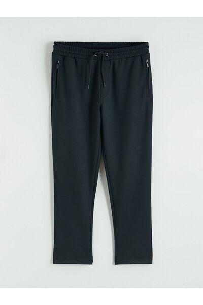 LC Waikiki Μαύρο ανδρικό αθλητικό παντελόνι Standard Fit