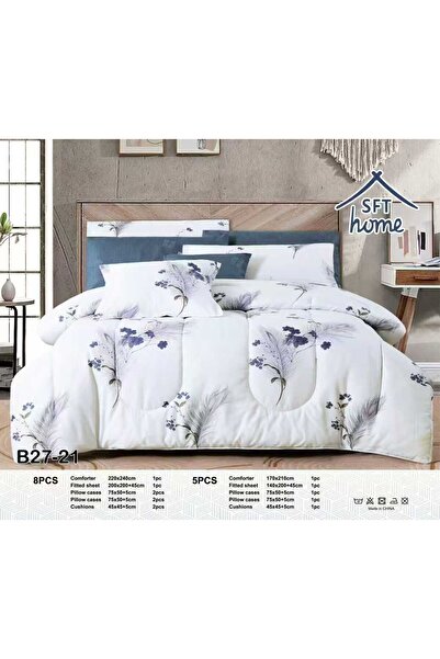 Greenko Rozana Luxury Summer Double Bedspread Set, 8 Pieces