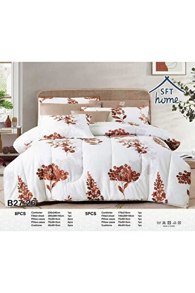 Greenko Rawafed Summer Bedspread Set, Double Size, 8 Pieces
