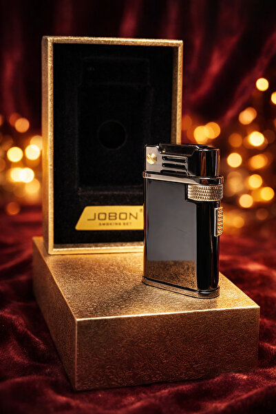 Jobon Lüks Benzinli Çakmak – Ağır Metal Gövde, Premium Kalite, Şık Tasarım