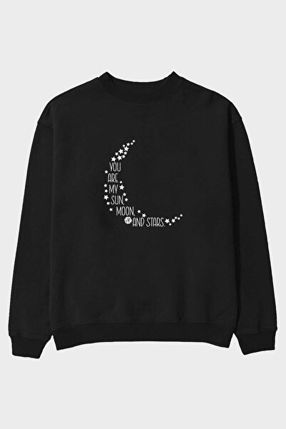 Ankhises Soarele meu, lunasa și steaua mea sunt. Hanorac negru supradimension...