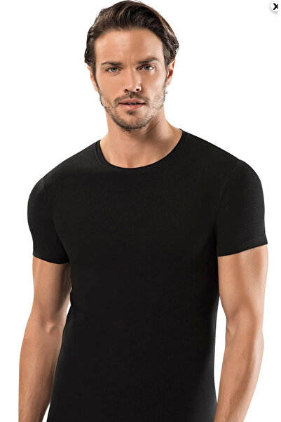 Erdem Men'S, 92% Cotton, 8% Elastane, Slim Fit 3-Pack T-Shirt