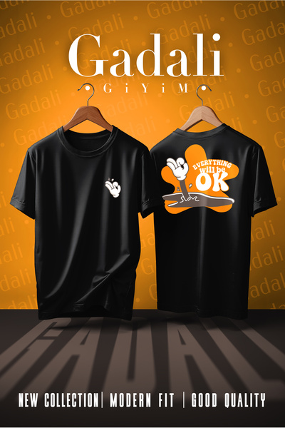 Gadali Unisex Everything Will Be Ok Printed T-Shirt