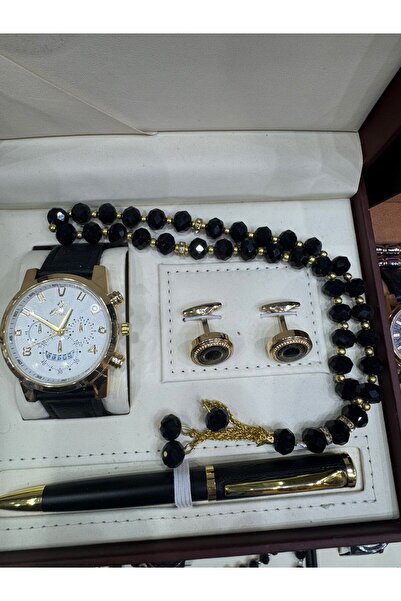 Zarif Elegant Ramadan and Eid gift set (Luxury men's wristwatch + Rosary + Pe...