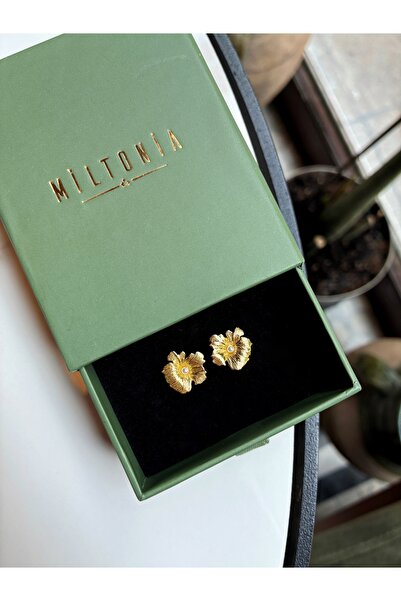Miltonia Çiçek 925s Gümüş Küpe