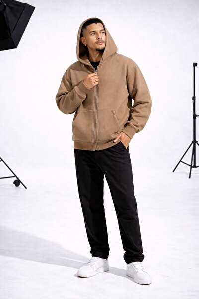 Karatopak Φούτερ με κουκούλα και φερμουάρ / Ζακέτα