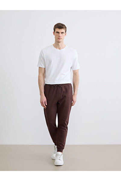 LC Waikiki Ανδρικό παντελόνι Jogger καφέ Standard Fit