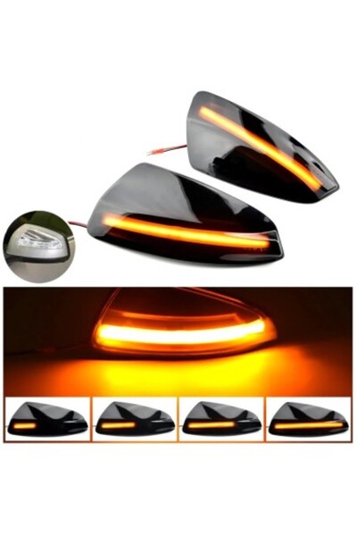 Xenon Bright Set de 2 semnalizatoare LED dinamice pentru oglinzi pentru Merce...