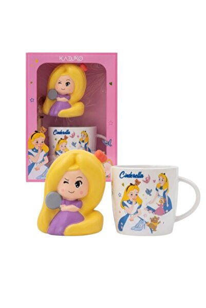 Premium Cinderella Princess Ceramic Mug Gift Set with Figurine Pen
