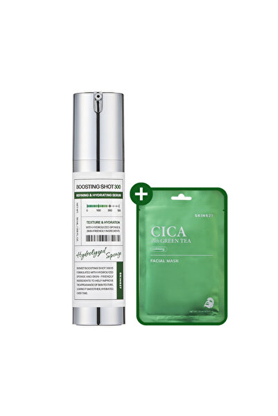 SKIN627 Boosting Shot300 + CICA Sheet Mask – Serum and Mask Set for Hydration...