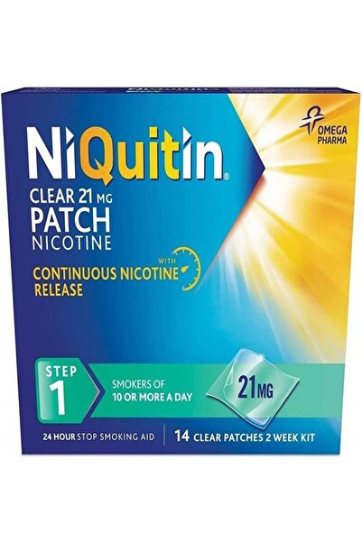 niquitin 21 mg Step 1 - Stop Aid Therapy - 14 Clear Patches for 2 Weeks