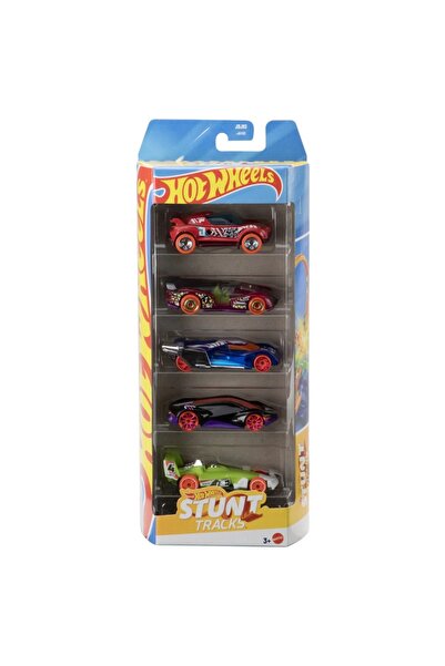 mattel Set de 5 mașini Hot Wheels Stunt Tracks