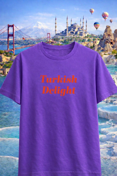 genosha Turkish Delight Printed T-Shirt T-Shirt Oversize 100% Cotton Comforta...