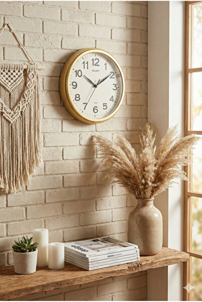 h homerest Ceas de perete auriu în stil Pinterest, decorațiuni estetice pentr...