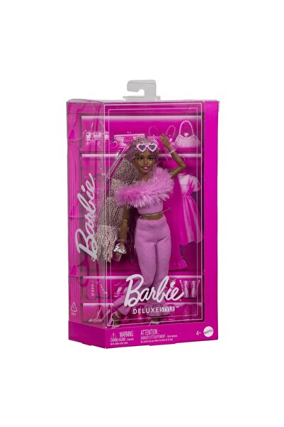 mattel Barbie Deluxe Style Barbie Doll With Pink Jumpsuit And Braided Hair