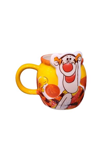 Premium Tigger Face 3D Ceramic Mug Winnie the Pooh Cartoon Coffee Cup