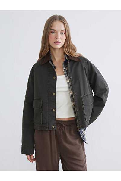 LC Waikiki Sparkling Choices Velvet Roba Collar Women's Jacket from Shining S...