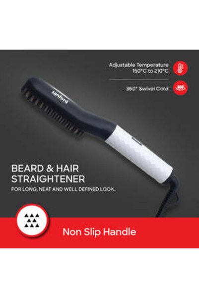 Sanford 25 W Beard Straightener and Hair Styler with Titanium Plates