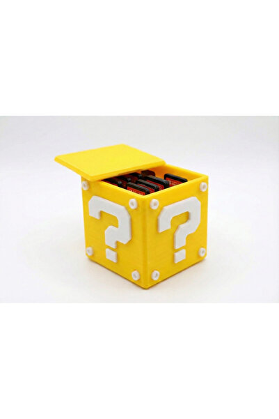 MidoriWorks Nintendo Switch Oyun Kartı Saklama Kutusu Retro Soru İşareti Blok...