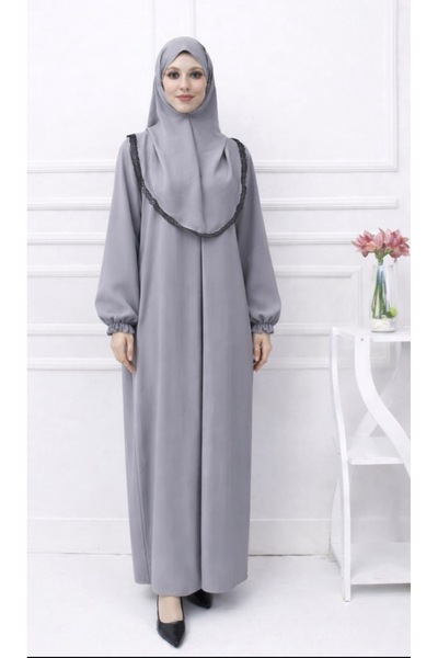 AKPİYYER Zippered Seasonal Ayrobin Fabric Prayer Dress That Prevents Sweating...