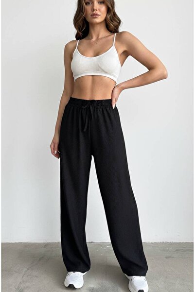 BTN BURUTEKİN 99 YAZ VE BAHARLIK, LASTİKLİ ESNEK CEPSİZ PALAZZO BOL KESİM PAN...